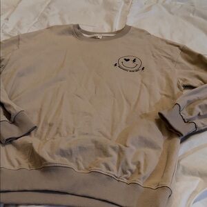 Women's volleyball mom era Beige Crewneck Sweater